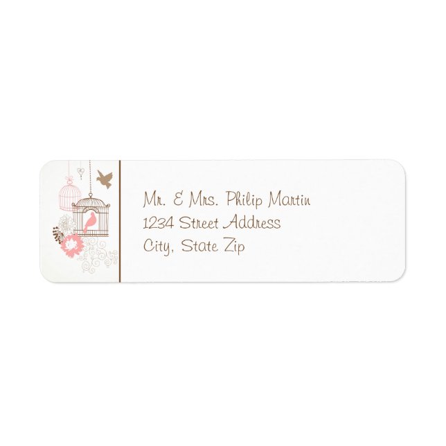 Doves & Cages - Return Address Labels (Front)