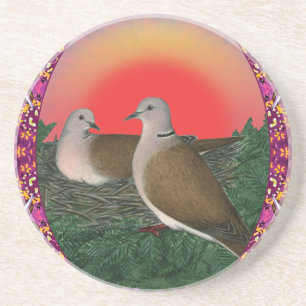 Doves Framed Coaster