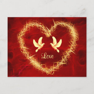 Doves heart postcard