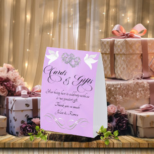 Doves & Hearts Cards & Gifts - Lavender/Silver