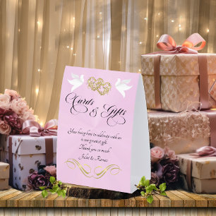 Doves & Hearts Cards & Gifts - Pink Pearl/Gold
