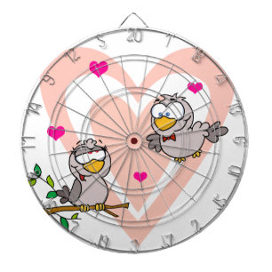 Doves in Love Dartboard