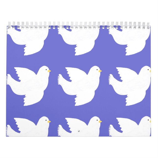 doves painting art calendar (Cover)