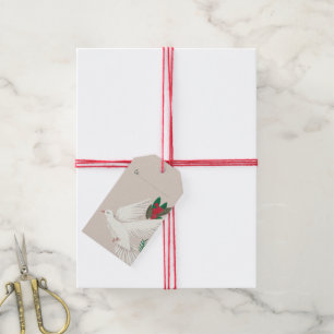 Doves Peace on Earth Christmas Gift Tags