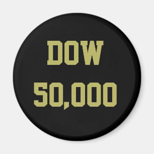 Dow 50,000 Stock Market Celebration Magnet