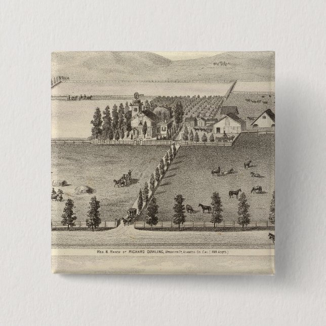 Dowling, Marston residences 15 Cm Square Badge (Front)