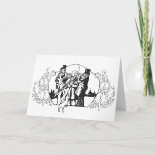 Down and Out  Dickensian Holiday Buskers Card