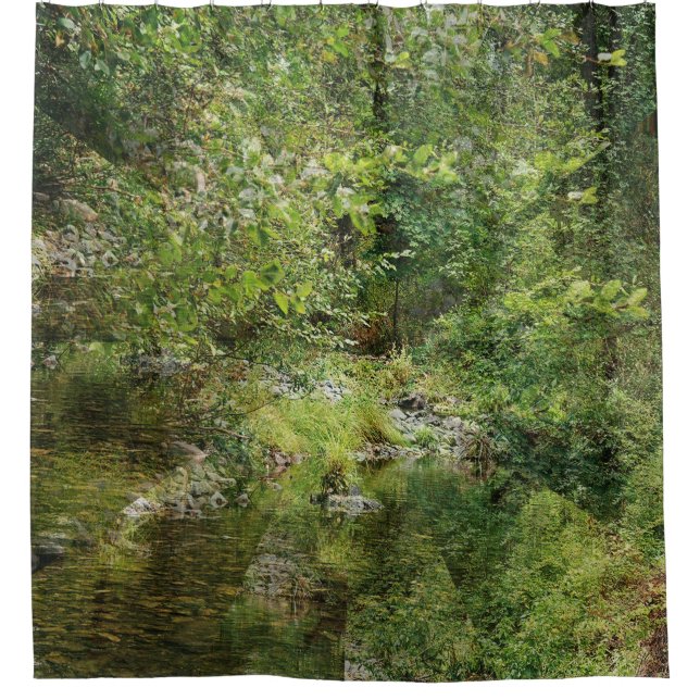 Down at the creek..... shower curtain (Front)