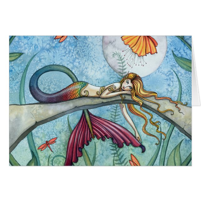 Down by the Pond Mermaid Art (Front Horizontal)