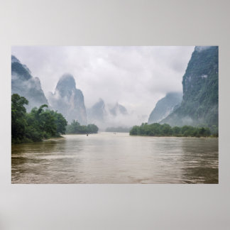 Down by the Yangshuo river Poster