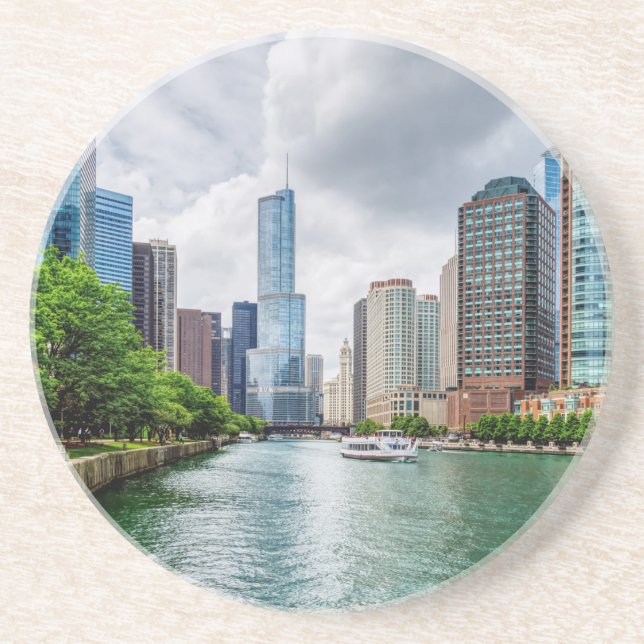 Down Chicago River Coaster (Front)