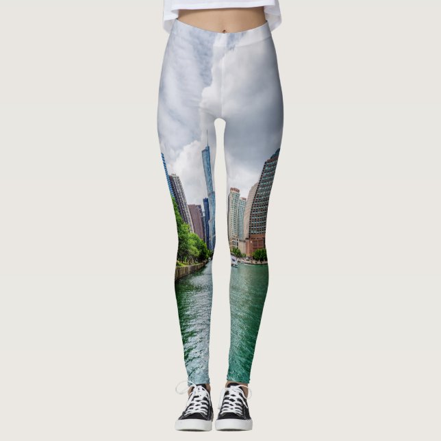 Down Chicago River Leggings (Front)