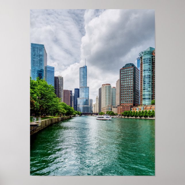 Down Chicago River Poster (Front)