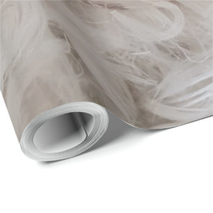 Down Comforter Feathers Photography Funny Wrapping Paper