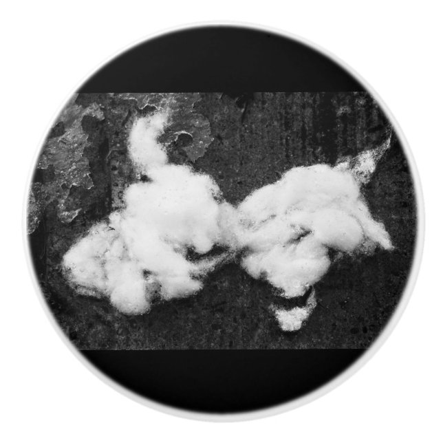 down fluffy ceramic knob (Front)