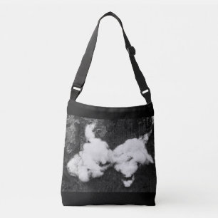 down fluffy crossbody bag