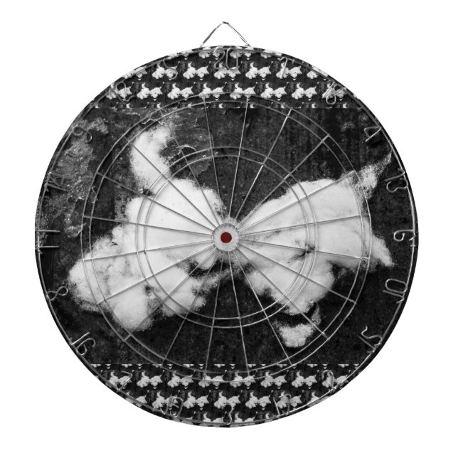 down fluffy dart board (Front)