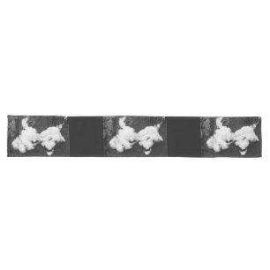 down fluffy long table runner