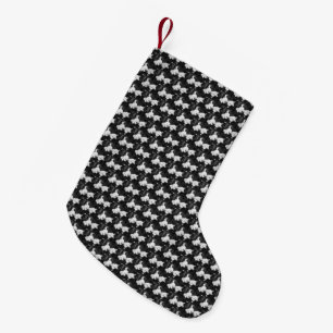 down fluffy small christmas stocking