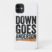 DOWN GOES ANDERSON FUNNY BASEBALL gift ANDERSON 