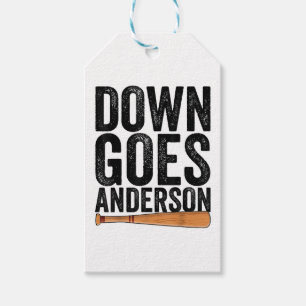DOWN GOES ANDERSON FUNNY BASEBALL gift ANDERSON  Tags