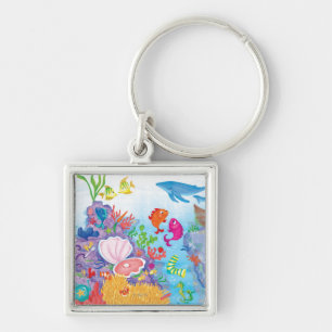 Down In The Ocean Key Ring