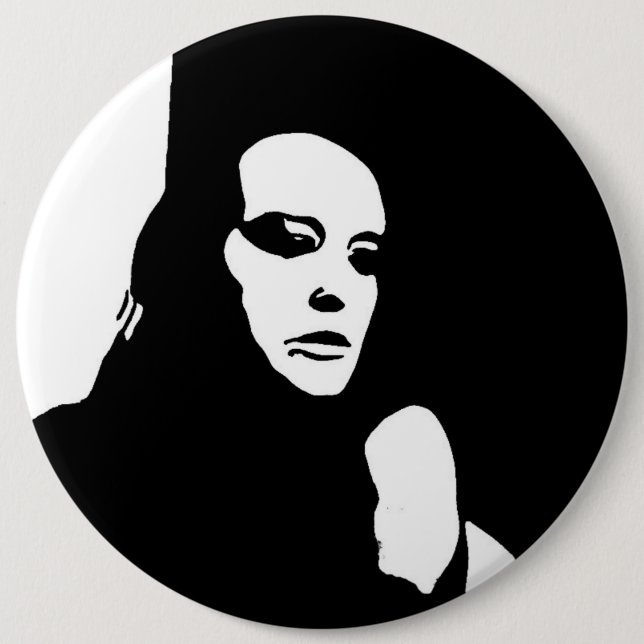 Down Looker 6 Cm Round Badge (Front)