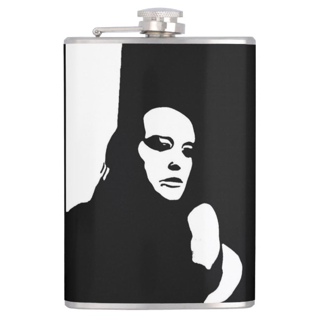 Down Looker Hip Flask (Front)