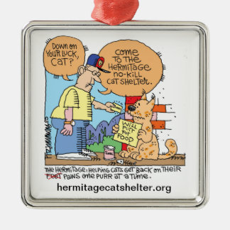 Down on Luck Cat- Ornament