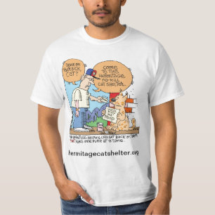 Down on Luck Cat- T-Shirt