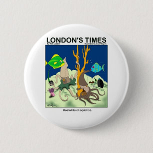 Down On Squid Roe Funny Gifts Tees & Collectibles 6 Cm Round Badge