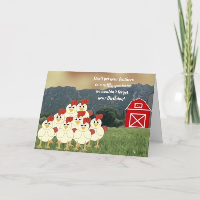 Down on the Farm Birthday Card (Front)