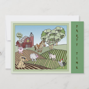 Down On The Farm Invitation