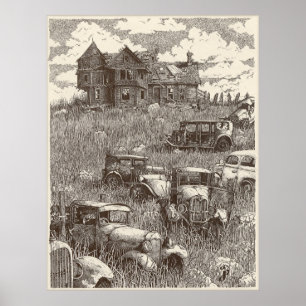 Down On The Farm Poster (Instant Download Option)