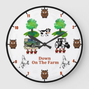 'Down On The Farm' Wall Clock