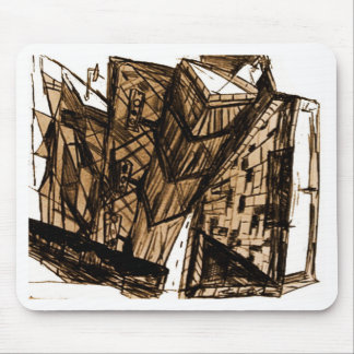 down perspective white mouse pad