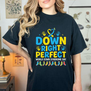 Down Right Perfect 3.21 Down Syndrome Awareness T-Shirt