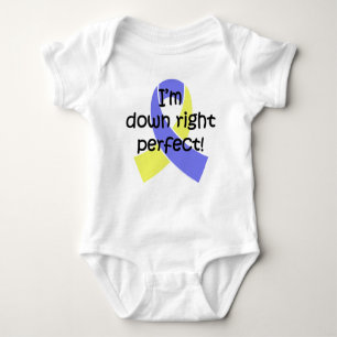 Down Right Perfect, Down Syndrome Awareness Baby Bodysuit