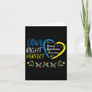 Down Right Perfect Down Syndrome Awareness Boys Gi Card