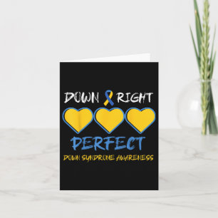Down Right Perfect Down Syndrome Awareness  Card