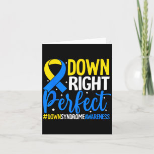 Down Right Perfect Syndrome Awareness Illustration Card