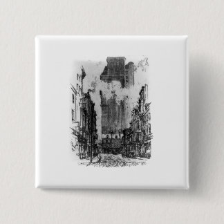 Down Sansom Street from Eighth Street - Joseph Pen 15 Cm Square Badge