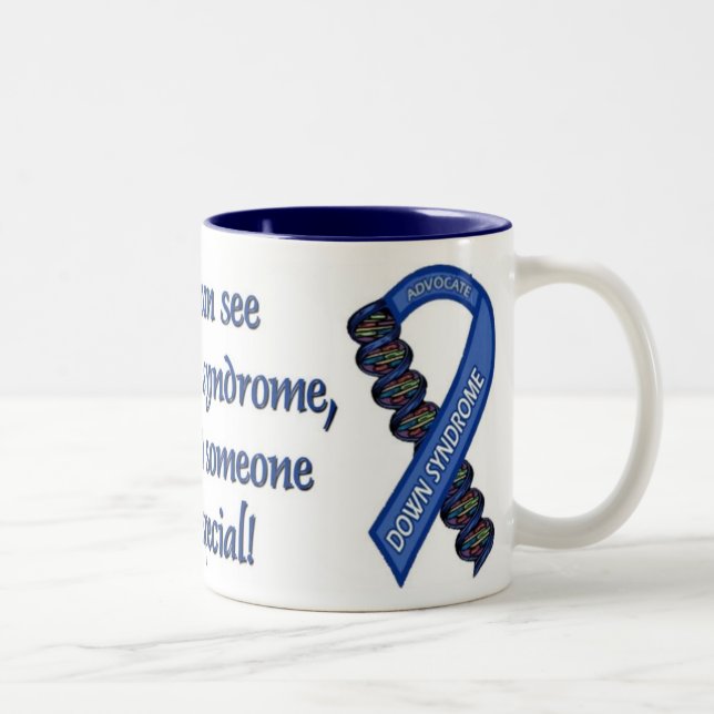 Down Syndrome Advocacy #1 Two-Tone Coffee Mug (Right)