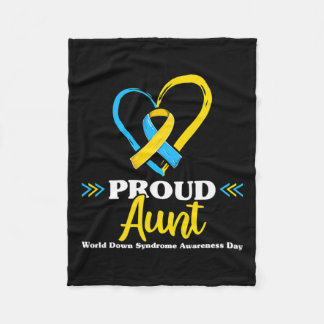 Down Syndrome Aunt Awareness 2  Fleece Blanket