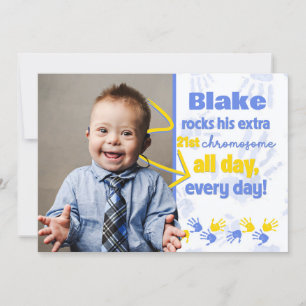 Down Syndrome Awareness Announcment Invitation