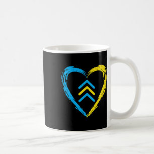 Down Syndrome Awareness Arrows Trisomy 21 T21 Men Coffee Mug