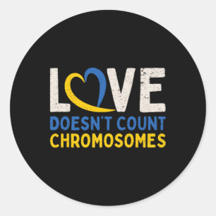 Down Syndrome Awareness Awesome Down Syndrome  Classic Round Sticker