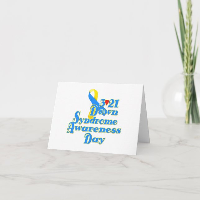 Down Syndrome Awareness Card (Front)
