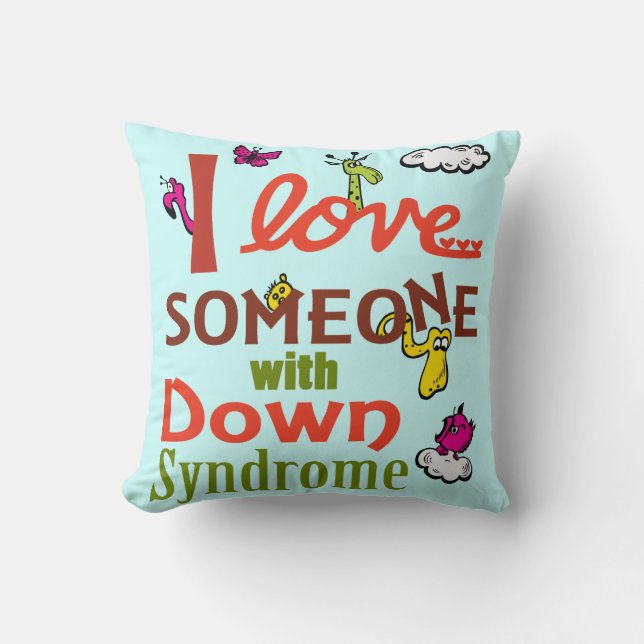 Down syndrome awareness cushion (Front)