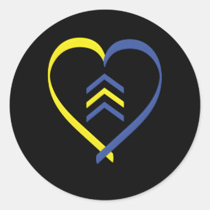 Down Syndrome Awareness Day Awesome March 21 Triso Classic Round Sticker